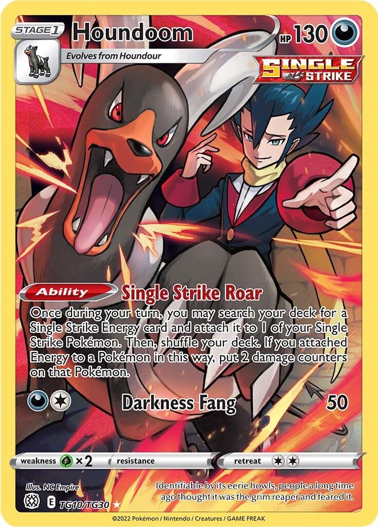 Brilliant Stars Houndoom Pokémon card